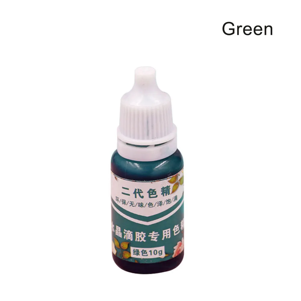 High Concentration UV Resin Liquid Pearl Color Dye Pigment Epoxy for DIY Jewelry Making Crafts GHS99 - Цвет: Green