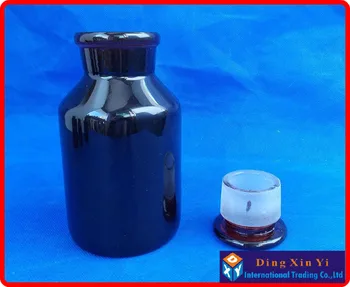 

(4 pieces/lot) 500ml Amber Laboratory Bottle with ground-in glass stopper,500ml Wide mouth reagent bottle