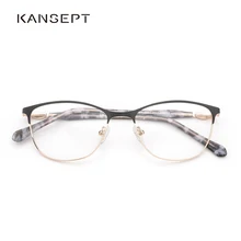 Металлические женские оправы оптические очки по рецепту Оправа квадратная тип и высокого качества для женщин