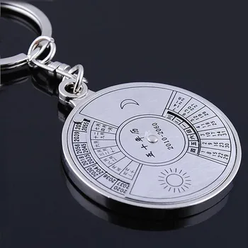 

multi tool50 years perpetual Calendar Keyring Unique Compass Metal Key Chain Gift Camping & Hiking tool Safety & Survival 5.15