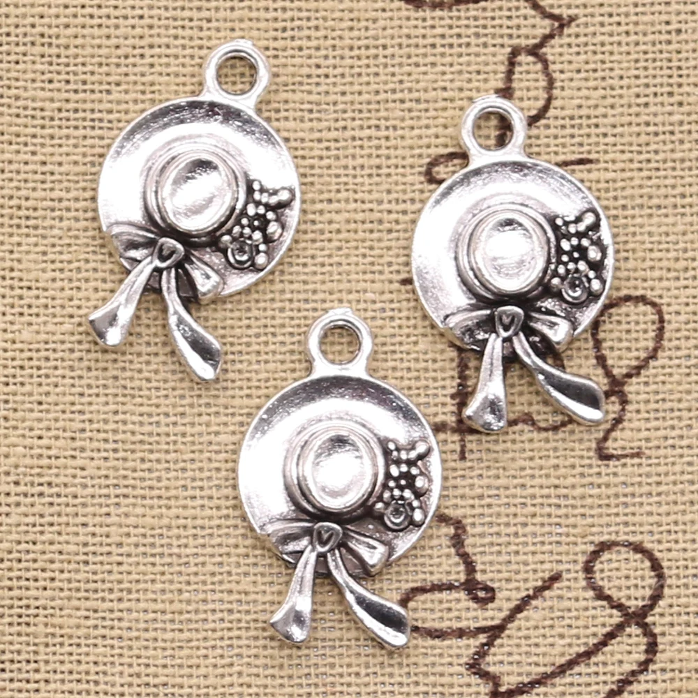 

6pcs Charms Ms. Cap hat 16x25mm Antique pendant fit Vintage Tibetan Silver DIY Handmade Jewelry