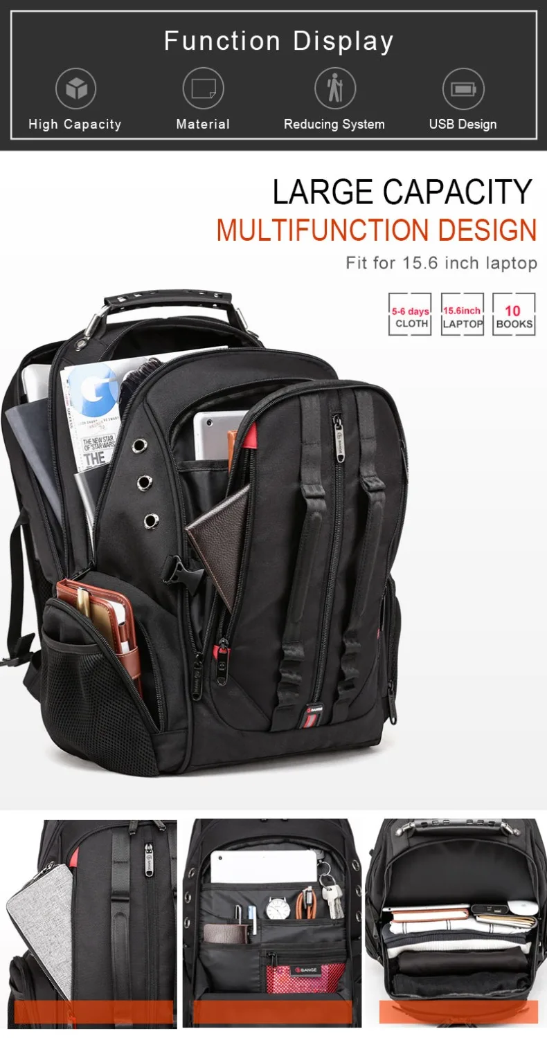 capacidade de viagem dos homens mochila de