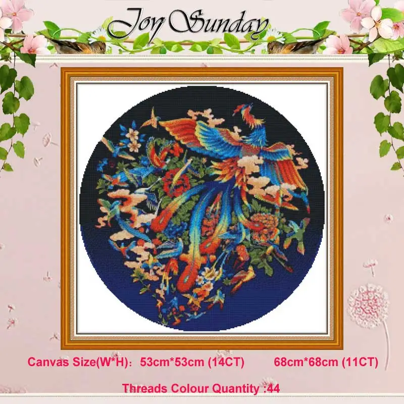 

Birds pay homage animals counted 11CT 14CT Cross Stitch Set DIY DMC Chinese Cross-stitch Kit Embroidery Needlework Home Decor