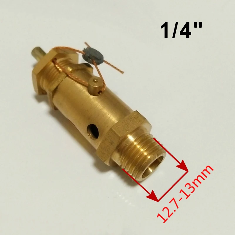 1/" 3/8" 1/" предохранительный клапан с наружной резьбой DN8 DN15 вытяжной кольцевой клапан безопасности для воздушного компрессора винтовой машины котла
