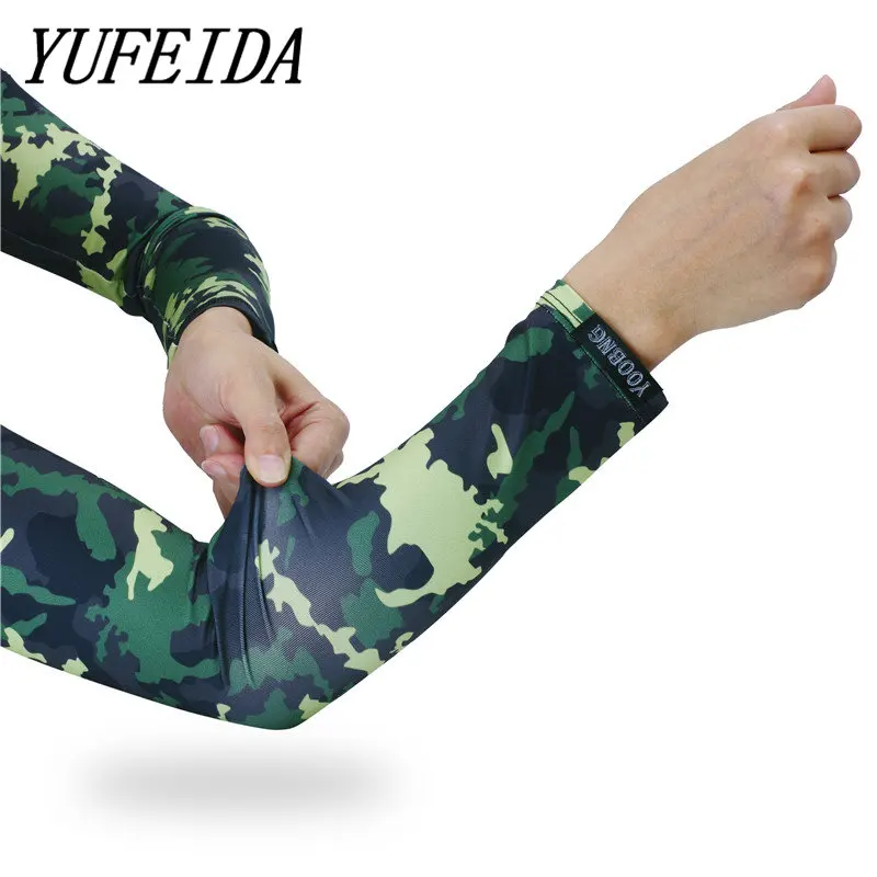 Summer Leg Sleeves UV Protection Compression Sports Running Cycling Long Sleeve