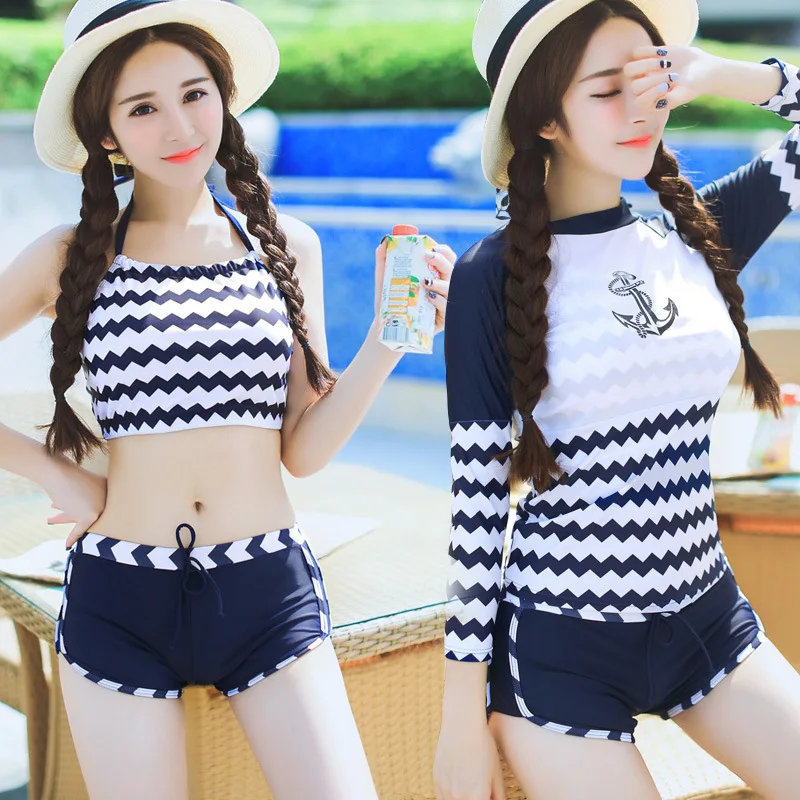 

Surfing Swimwears Diving Suit Swim Wear Beach Rash Guard Women Long Sleeve Swimsuit For Rashguard Surf Korean Swimwear New Sexy