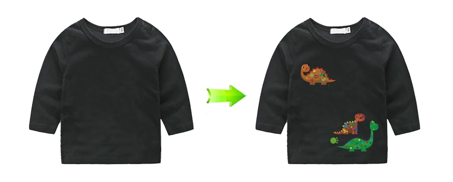 Set Of Dinosaur Stickers For Clothes T-Shirt Diy Decoration 2018 New A-Level Washable Parches Ropa Patch 4