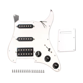 

1 Set GP608A Mirror Pickguard SSH Loaded Prewired Humbucker Pickguard Pickups Set For Guitar