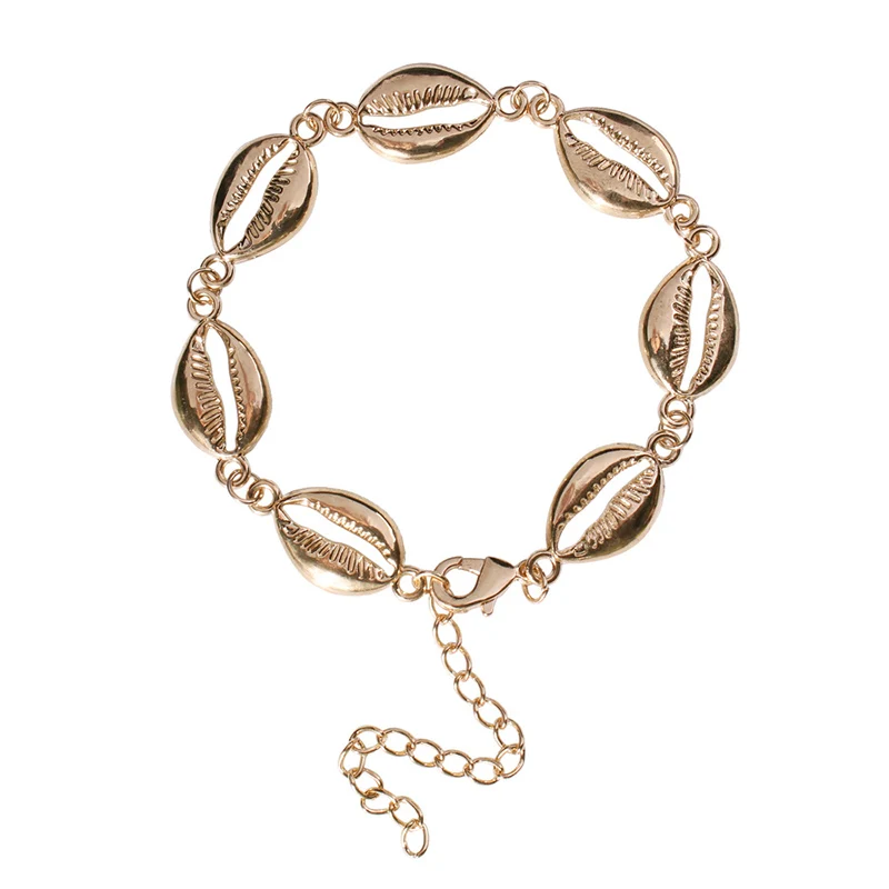 B0952 Solememo Boho массивные ножные браслеты из натуральной морской раковины для женщин с цепочкой на лодыжке пляжные Модные женские ювелирные изделия A0035 - Окраска металла: B0952