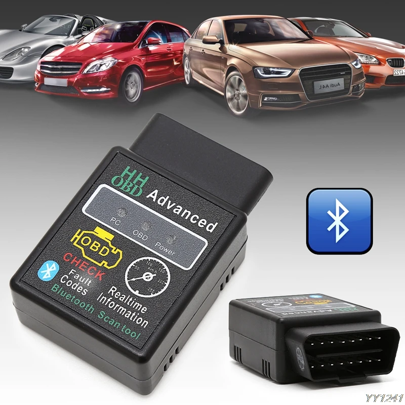 Автомобильный диагностический интерфейс ELM327 V2.1 OBD 2 с Bluetooth для автомобиля сканер