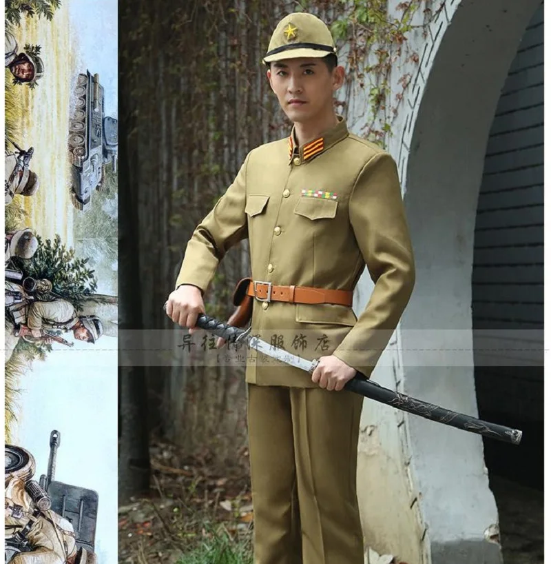 Ropa de oficial Imperial Da Zuo, uniforme militar de la Segunda Guerra Mundial, trajes de escenario contra soldados japoneses - AliExpress Novedad y especial