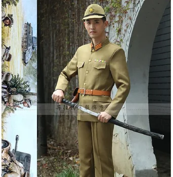 

The Japanese Imperial officer Da Zuo's clothing 2nd World War Millitary Uniform Japan Anti Japanese soldiers stage costumes
