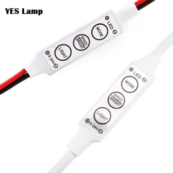 

Mini 3 Key LED Strip Controller Single Color Dimmer for LED 3528 5050 led Strip Light