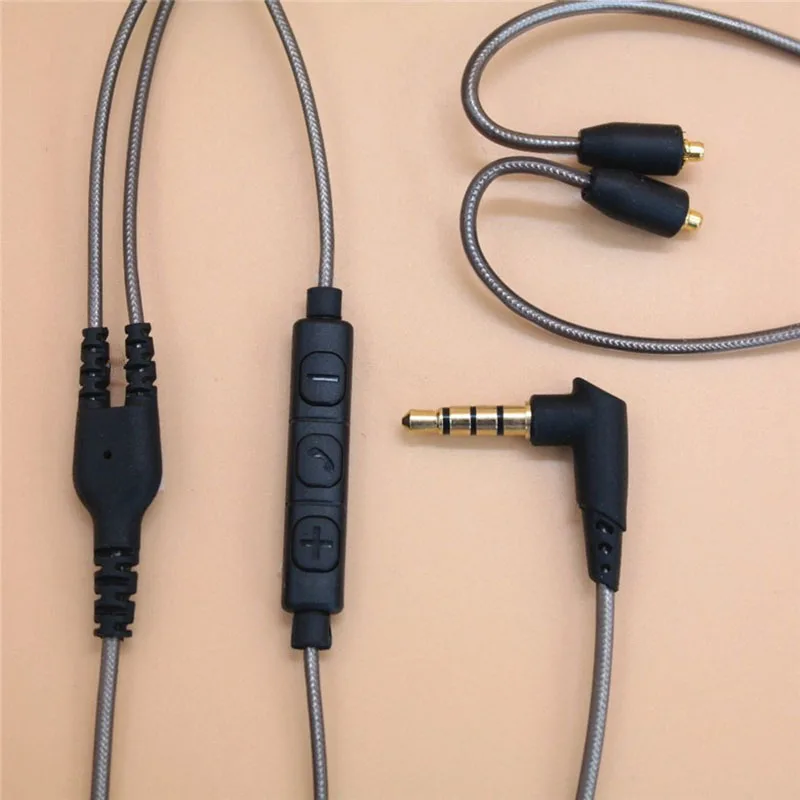 MMCX аудио кабели из алюминиевой фольги для Shure SE215 SE425 SE535 SE846 UE900 порт наушников