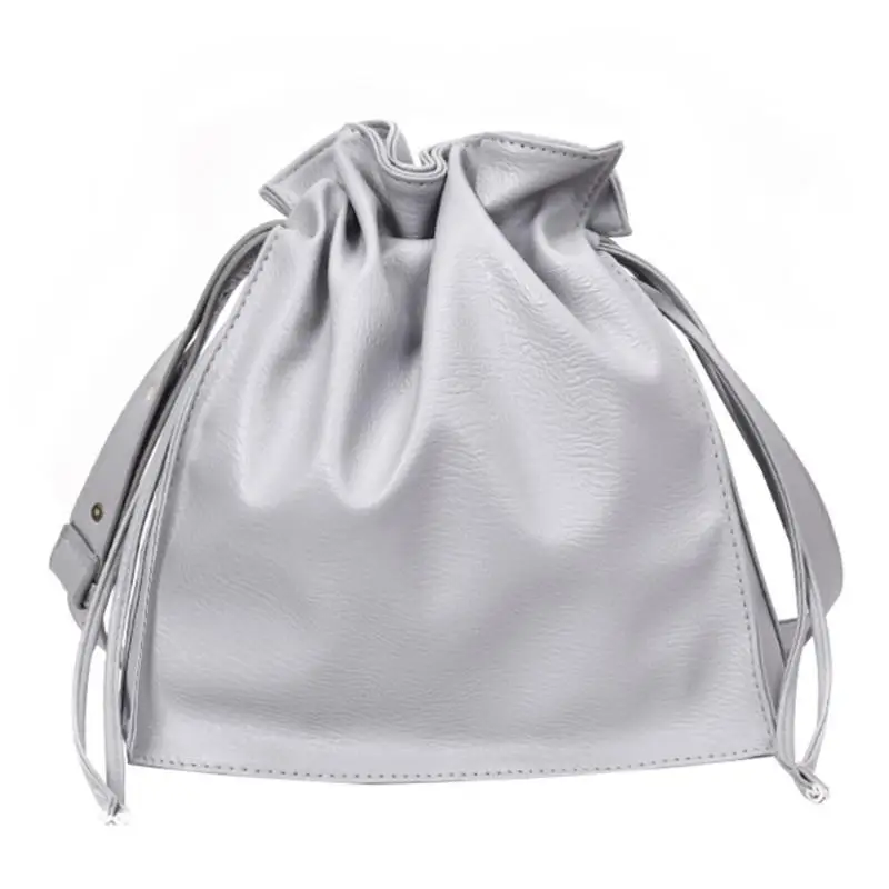 Женская кожаная сумка через плечо, женская сумка на шнурке, Большая вместительная сумка-мессенджер для женщин, женская сумка, женская сумка - Цвет: 02