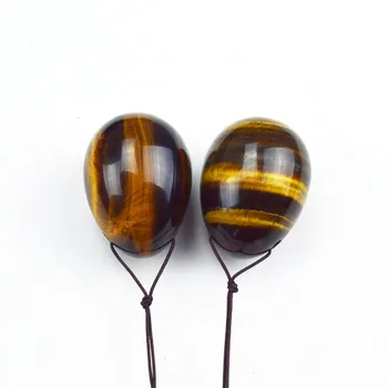 

HIMABM 2 Pcs tiger eye egg for kegel exercise Reiki Healing chakra massage pelvic muscles vaginal exercise yoni ben wa ball