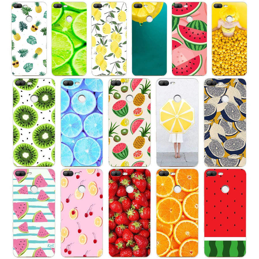 

36G Fruits watermelon Lemon cherry Case For Huawei Honor 9 Lite Case Cover Soft Silicone for Honor 9 Lite Case TPU cover bag