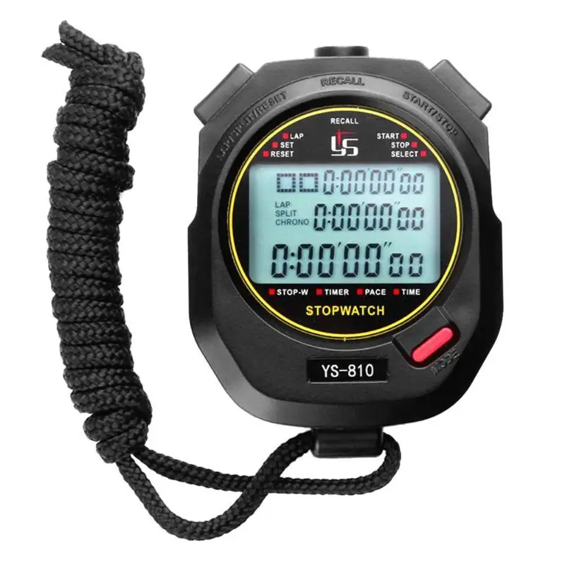 Goedkoop Professionele Digitale Stopwatch Timer Multifuction Draagbare Buitensporten Running Training Timer Chronograph Stop Horloge