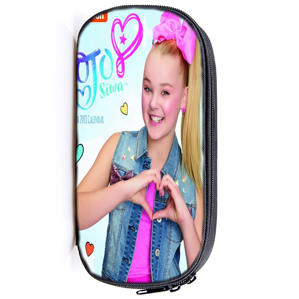 Милая сумка Jojo Siwa для ручек, Детская сумка для мальчиков и девочек, Студенческая сумка для канцелярских принадлежностей, высококачественный красивый чехол-карандаш, модная сумка - Цвет: 6
