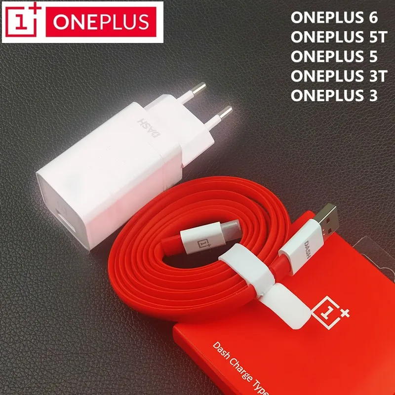 

Original EU ONEPLUS 6 Dash Charger One Plus 5T 5 3T 3 Smartphone 5V/4A Fast Charge USB Wall Power Adapter 4A Usb Type C Cable