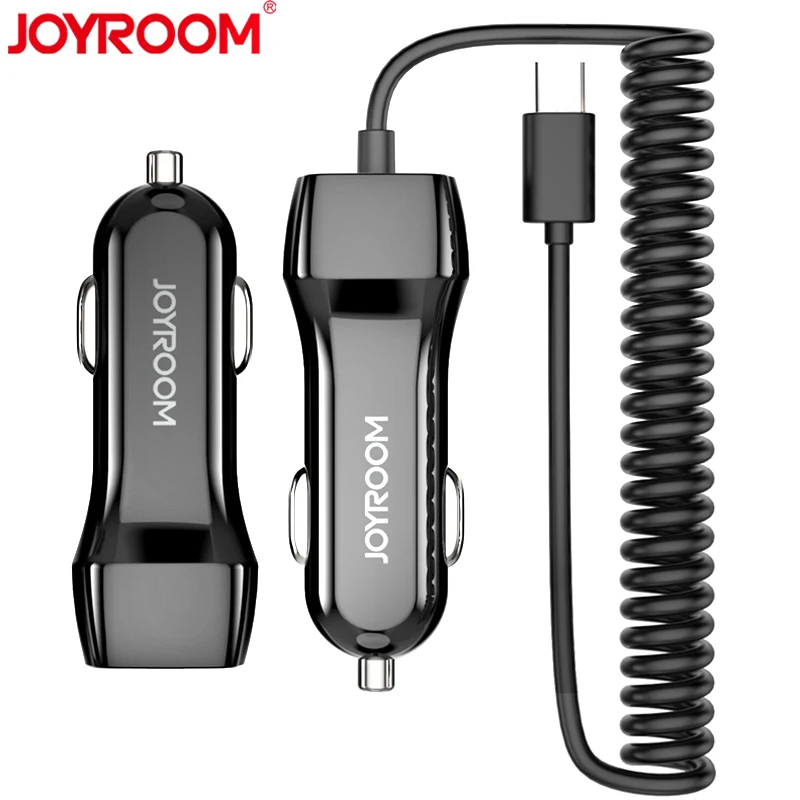 JOYROOM Dual Port USB Mobile Phone Car Charger Adapter for iPhone