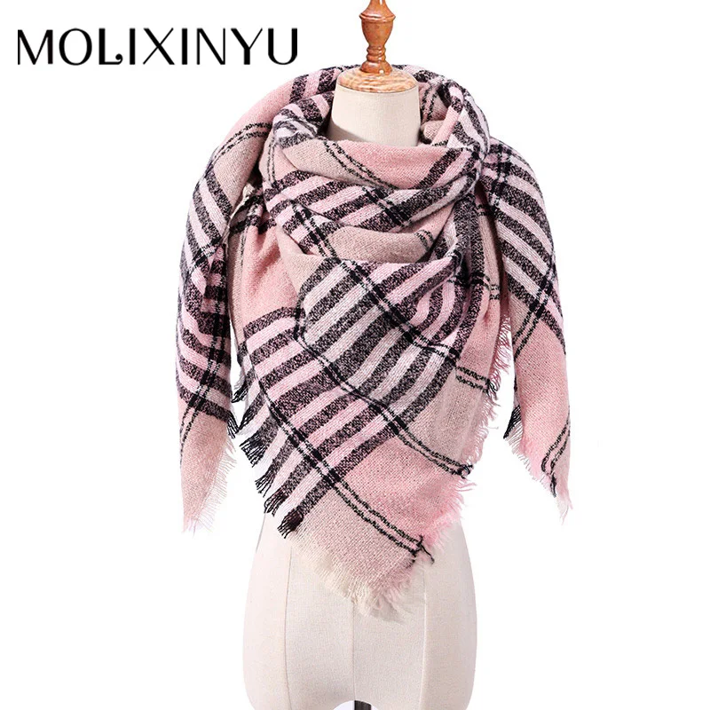 

New Baby Scarf Imitation Cashmere Triangle Towel Warm Soft Shawl Winter Scarf Children Scarf Baby Parent-Child Gift Scarf