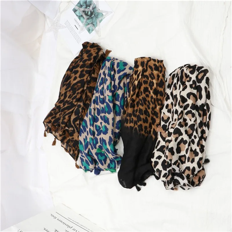

Autumn Winter Fashion Sexy Leopard Dot Viscose Shawl Scarf Ladies Spain Brand High Quality Print Wrap Muffler Muslim Hijab Sjaal