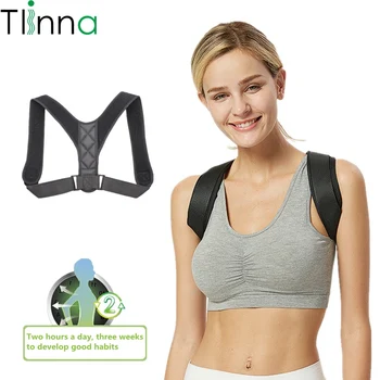 

Adjustable Men women Back Posture Corrector Spine Protection Back Shoulder Posture Correction Lumbar Brace Suppor J