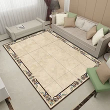 Восточные Коврики для спальни, дивана, 3D ковры, коврик для двери, Европейский Дворцовый стиль, впитывающий влагу короткий плюшевый коврик для гостиной