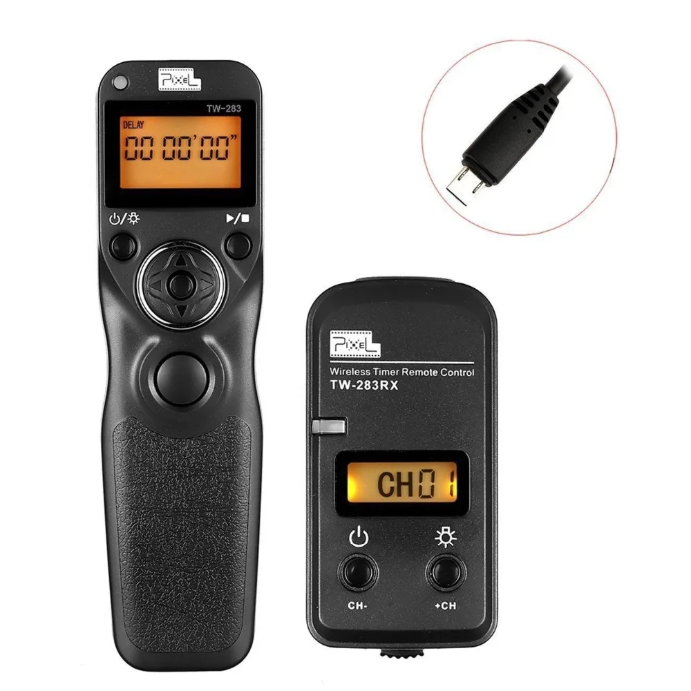 Pixel TW-283/S2 Wireless Trigger Remote Shutter Release Timer Control For Sony a7 a7II a7S a3000 a5000 a6000 a58 DSC-RX10 HX300 Pixel TW-283/S2 Wireless Trigger Remote Shutter Release Timer Control For Sony a7 a7II a7S a3000 a5000 a6000 a58 DSC-RX10 HX300