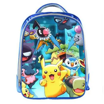 

13 Inch Anime Pokemon Waterproof Backpack Pocket Monster School Bag Ash Ketchum Pikachu School Backpacks Girls Boys Daily Bag