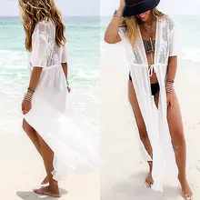 Милое сексуальное женское короткое платье с кружевами, с плетением, с цветочным узором пляжное купальное бикини