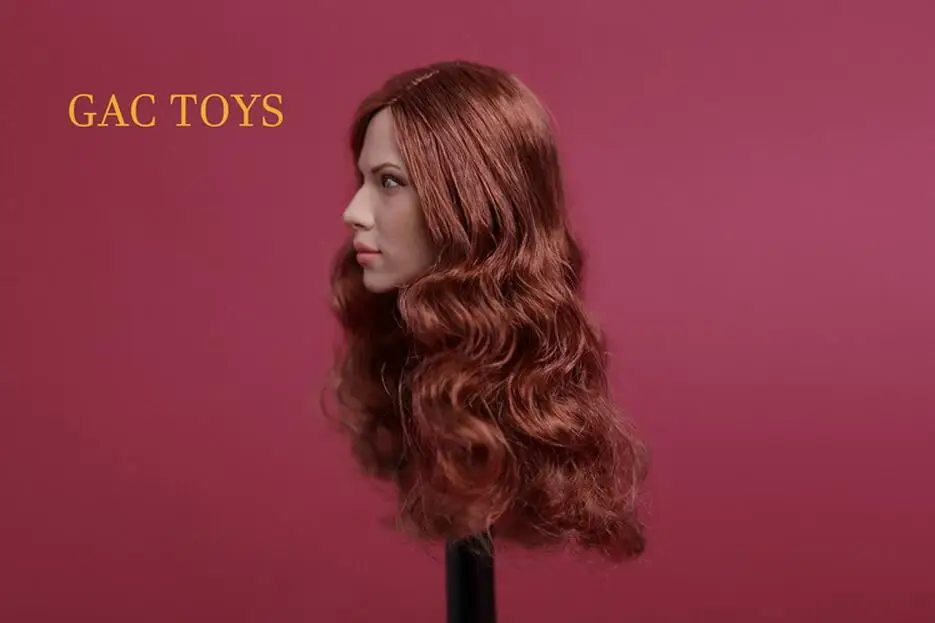 1/6 Scarlett Johansson Черная Вдова 7 0 голова Лепка A для горячих игрушек Phi cen|head sculpt|black