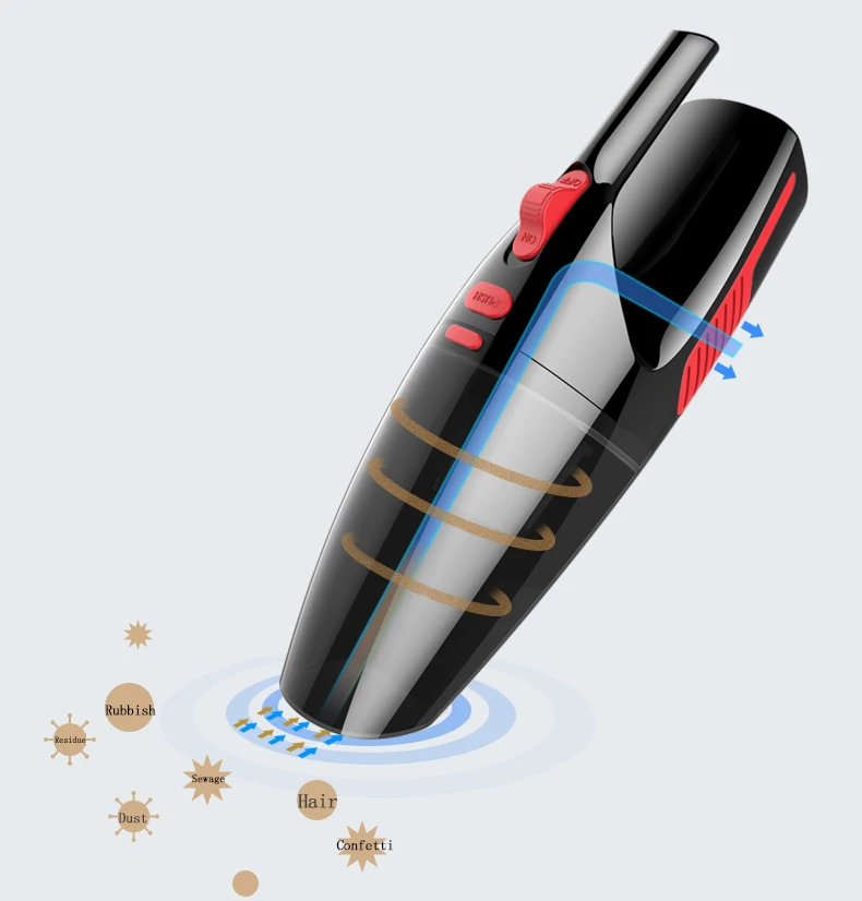 Автомобильный беспроводной Пылесос аккумуляторный автомобильный домашний доступный в влажной и сухой двойного назначения высокой мощности с ручным пылесосом