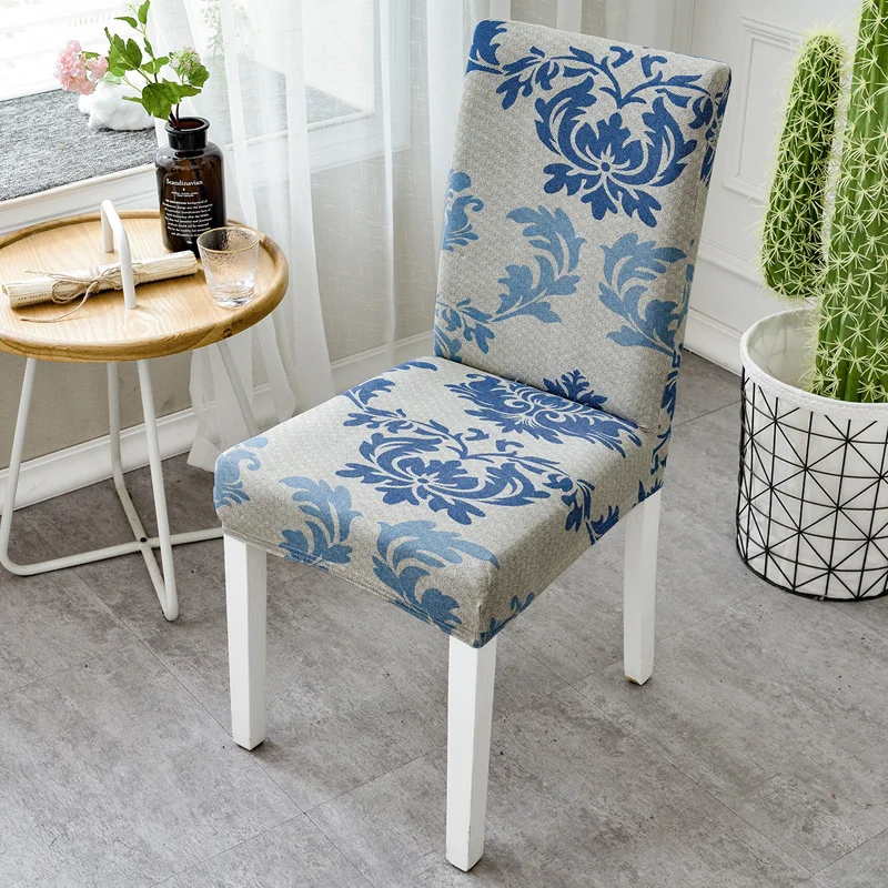 Домашний эластичный чехол для обеденного стула в гостиницу гостиную Европейский