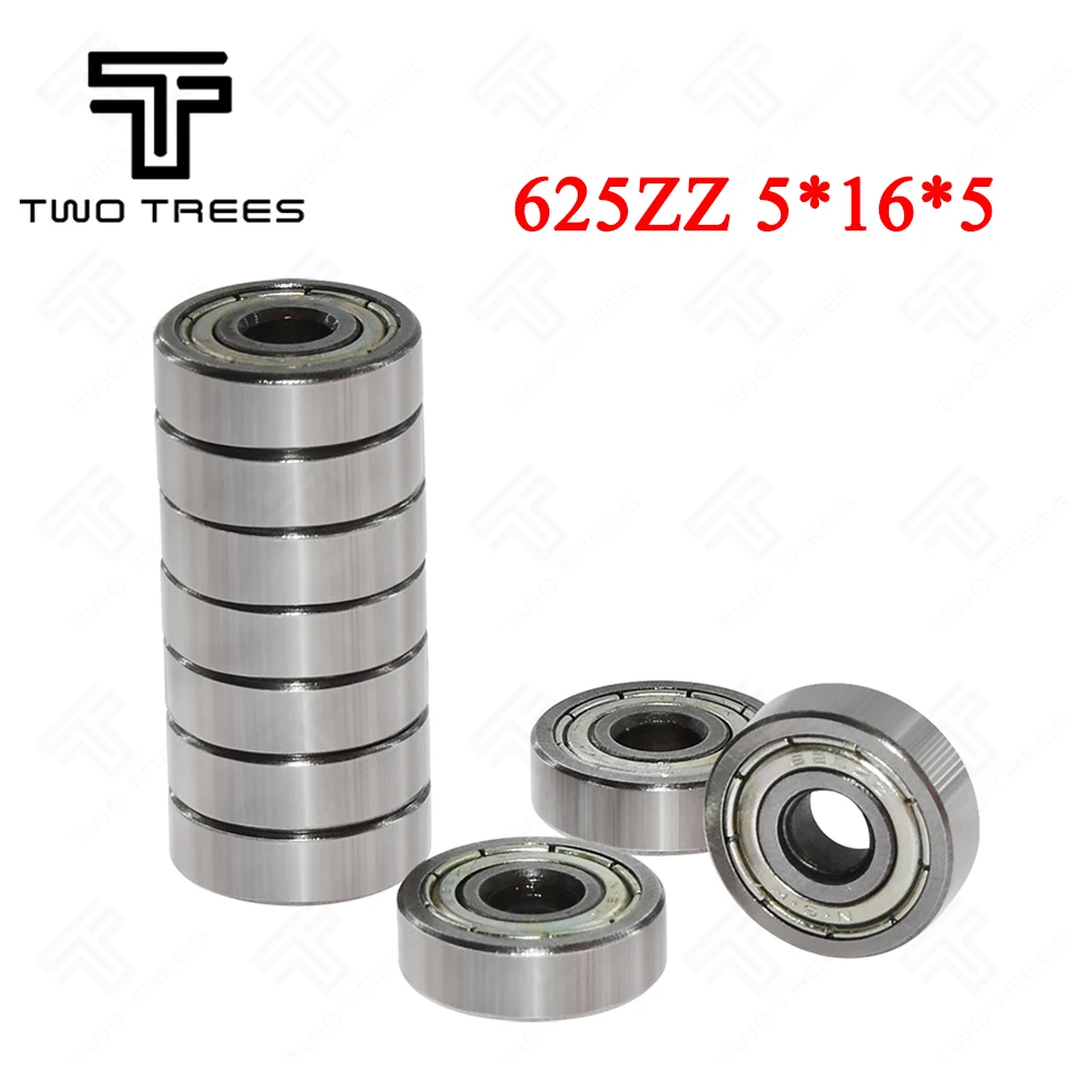 

625ZZ 4x13x5 3d Parts Accessories Bearings 3D Printer Miniature High-carbon Steel Single Row Wheel Miniature Deep Groove 5-10Pcs