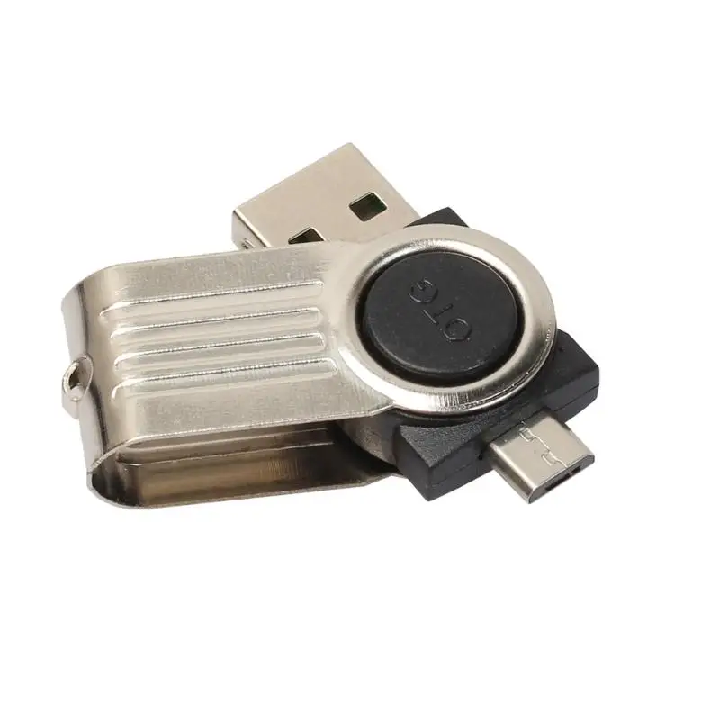 Портативный 2 в 1 USB 0 OTG кардридер + Универсальный TF Micro адаптер для Android смартфона