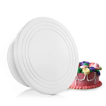 

New DIY Cake Base Cake Decorating Tools Cake Stand Turntable Platform Cupcake Swivel Plate Revolving Baking Tools 301-0208