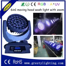Светодиодный движущийся головной Луч 36 шт. 18 Вт rgbw uv zoom led pro led light