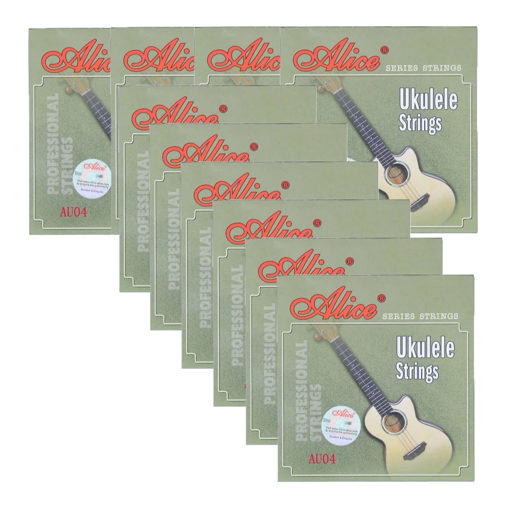 

10Sets Alice Ukulele Strings Soprano Clear Nylon 4 Strings Set AU04