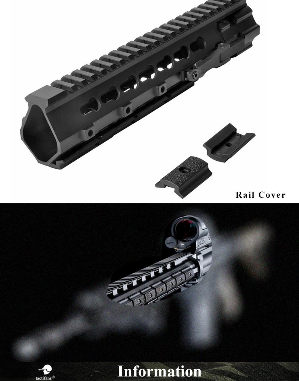 Система быстрого разделения Handguard Free Float Rail Mount system " 14" для охоты Picatinny Keymod Rail для AEG Airsoft M4 M16 AR15