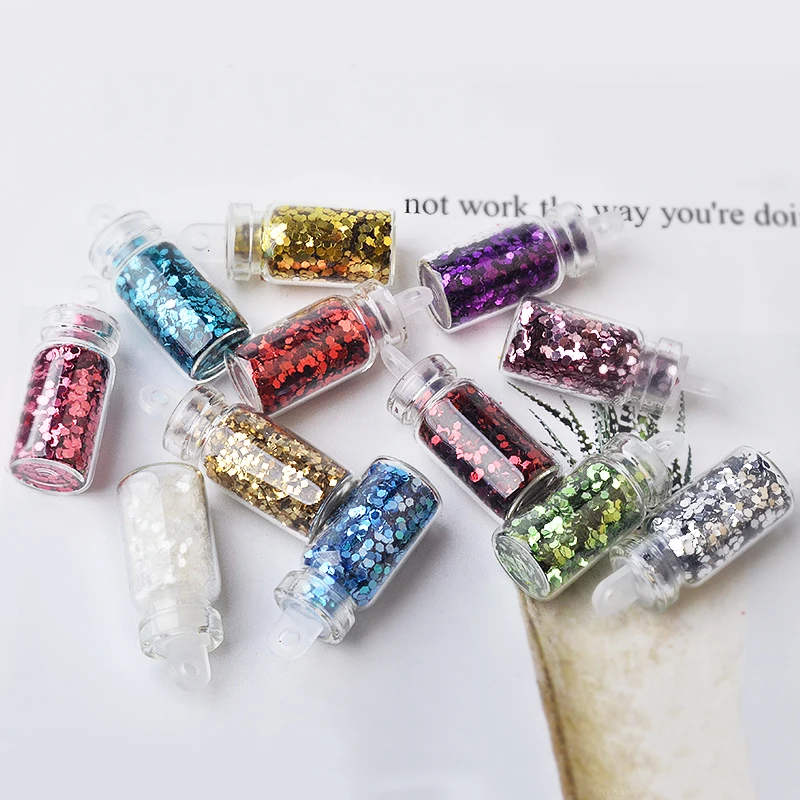 Nail Powder Set 48 Bottles/Set Nail Art Sequins Glitter Powder Manicure Decoral Tips Polish Stickers Mixed Design Case