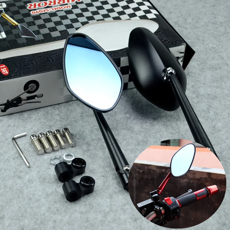 

CNC Aluminum Motorcycle Rearview Mirror Motorcycle Side Mirror for HONDA YAMAHA KAWASAKI DUCATI SUZUKI KTM BMW