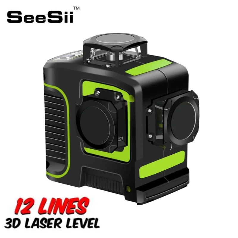 

3D Laser Level 12 Lines Green Self-Leveling 360 Horizontal And Vertical Cross Super Powerful Green Laser Level