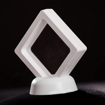 

2017 Fashion PET Membrane Jewelry Ring Pendant Display Stand Holder&Jewelry Floating Suspended Display Stand 90x90