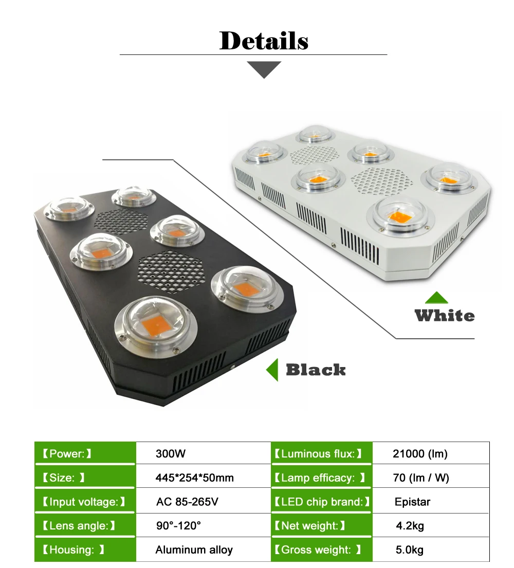 X6-plus УДАРА светодиодный светать полный спектр 300 W 3500 K + UV = ГЭС растет лампы для светильник для выращивания растений в помещении Овощной