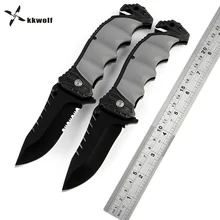 KKWOLF высокопрочный тактический складной нож для кемпинга, рыбалки, охоты, самообороны, для ежедневной переноски, G10 ручка, инструмент для повседневного использования