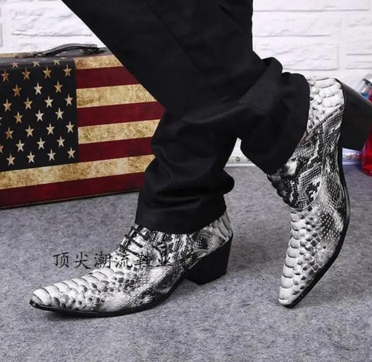 Zapatos italianos de piel de cocodrilo para hombre, mocasines con punta de  cocodrilo, zapatos formales de tacón alto, talla grande 46|Zapatos  formales| - AliExpress