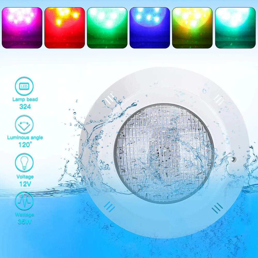 

35W LED Pool Light Dimming Underwater Fountain Floating Pool Light Children's Pool Light