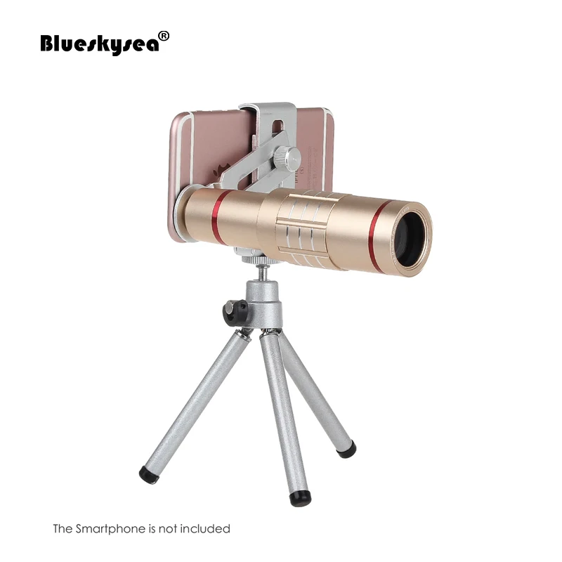 Universal 18x zoom lens Magnification Optical Camera Telephoto Lens Telescope With mini Tripod For Iphone font